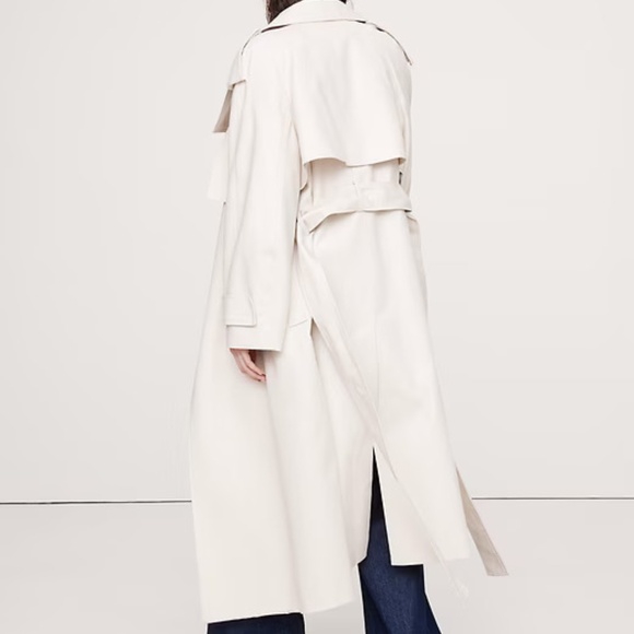 Banana Republic Oversized Italian Twill Trench Coat - Picture 3 of 5